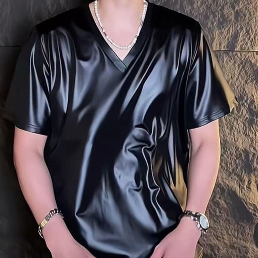 Large Size V-Neck T-Shirt