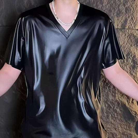 Large Size V-Neck T-Shirt