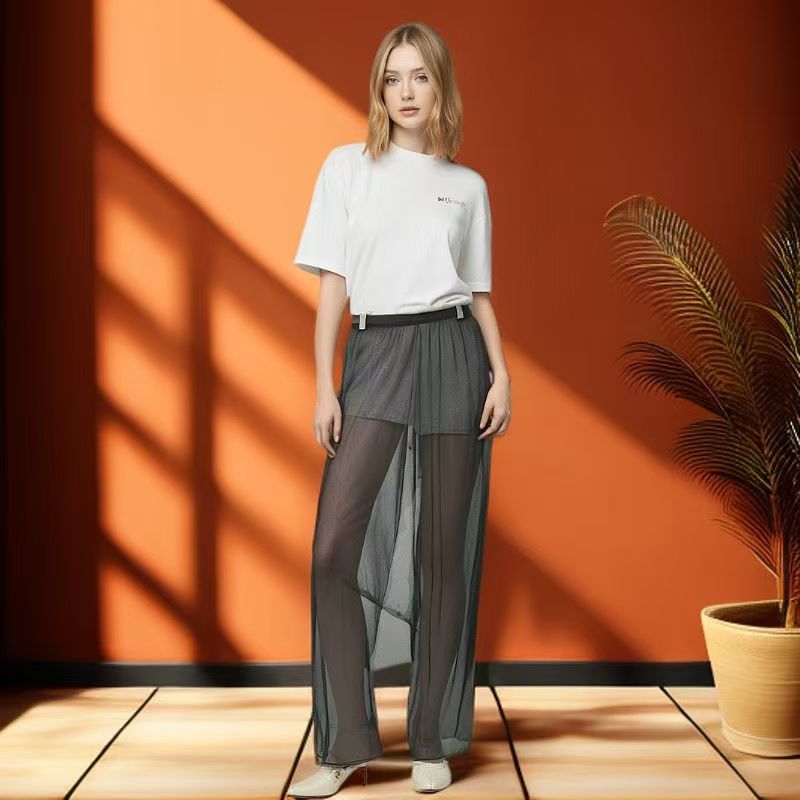 men's full transparent  pants
